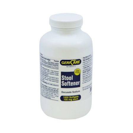 Stool Softener Geri-Care® Softgel 1,000 per Bottle 100 mg Strength Docusate Sodium