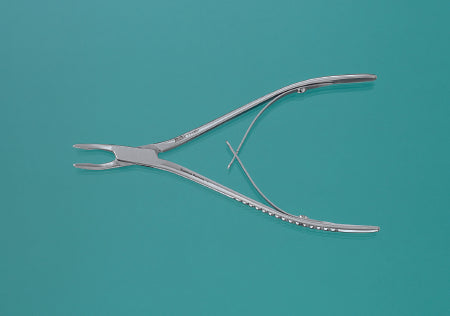 Microsurgical Rongeur Friedman Curved, Very Delicate Double Spring Plier Type Handle 1.3 mm Bite X 5-1/2 Inch Length