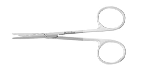 Miltex Strabismus Scissors MeisterHand® 4-1/2 Inch Length Surgical Grade Stainless Steel / Tungsten Carbide NonSterile Finger Ring Handle Straight Blunt Tip / Blunt Tip - M-557225-3155 - Each