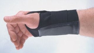 Alimed Wrist Support ProFlex® 4000 Single Strap Elastane / Elastic / Polyester Left Hand Black Medium