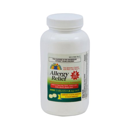 Allergy Relief 4 mg Strength Tablet 1,000 per Bottle