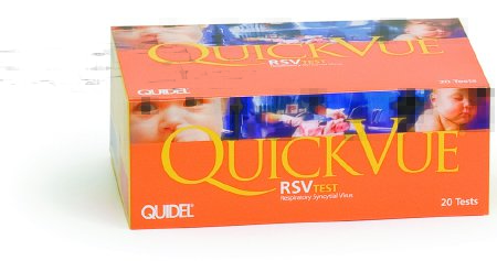 Quidel Rapid Test Kit QuickVue® Infectious Disease Immunoassay Respiratory Syncytial Virus Test (RSV) Nasopharyngeal Swab / Nasopharyngeal Wash / Nasopharyngeal Aspirate Sample 20 Tests