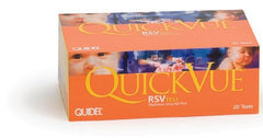 Quidel Rapid Test Kit QuickVue® Infectious Disease Immunoassay Respiratory Syncytial Virus Test (RSV) Nasopharyngeal Swab / Nasopharyngeal Wash / Nasopharyngeal Aspirate Sample 20 Tests