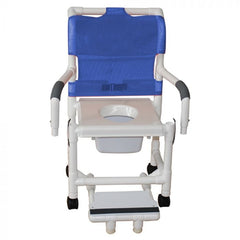 Shower/Commode Chair with Swing Arms & Snap-On Seat