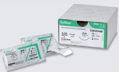 Suture with Needle Dafilon® Nonabsorbable Uncoated Blue Suture Monofilament Polyamide Size 5 - 0 45 cm Suture 1-Needle 19 mm Length 3/8 Circle Reverse Cutting Needle