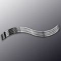 LDI Suture Needle Serpentine Double Curved Cutting Edge Needle Cutting Edge Type Size 1 Needle