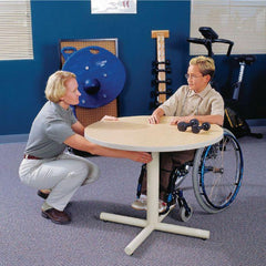 Adjustable Height Round Table - Axiom Medical Supplies