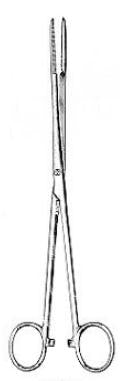 Miltex Uterine Dressing Forceps Maier 10 Inch Length Straight 5 mm Serrated Tips - M-561404-4112 - Each