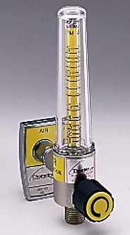 Allied Healthcare Timeter® Sure Grip Medical Air Flowmeter Single 0 - 15 LPM DISS Outlet Puritan Bennett Adapter