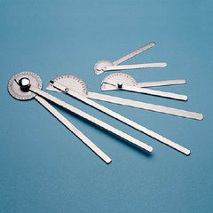 Patterson Medical Supply Goniometer Stainless Steel 14 Inch One 360 Degree and Two 180 Degree Scale In 1 Degree Increment