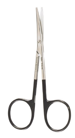 Plastic and Reconstructive Surgery Scissors Miltex® SuperCut 4-1/2 Inch Length OR Grade German Stainless Steel NonSterile Finger Ring Handle Curved Blades Blunt Tip / Blunt Tip