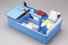 Fisher Scientific Phlebotomy Tray Midsize, 40+ Tubes, Blue, Plastic