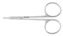 Operating Scissors MeisterHand® Gradle 3-3/4 Inch Length Surgical Grade Stainless Steel NonSterile Finger Ring Handle Slightly Curved Sharp Tip / Sharp Tip