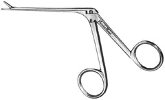 Miltex Ear Forceps MeisterHand® Hartmann 5-1/2 Inch Length Surgical Grade German Stainless Steel NonSterile NonLocking Finger Ring Handle Straight Serrated Alligator Jaws - M-565086-1644 - Each