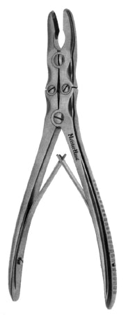 Miltex Rongeur MeisterHand® Ruskin Straight Double Action, Double Spring Plier Type Handle 5 mm Bite X 7-1/4 Inch Length - M-565105-2081 - Each