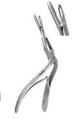 Miltex Septum Forceps MeisterHand® Jansen-Middleton 7-1/2 Inch Length Surgical Grade German Stainless Steel NonSterile NonLocking Plier Handle with Spring Straight Spoon Shaped Cups - M-565149-3159 - Each