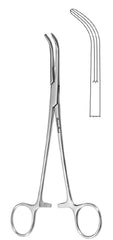 Miltex Gall Duct Forceps MeisterHand® Lahey 7-1/2 Inch Length Surgical Grade German Stainless Steel NonSterile Ratchet Lock Finger Ring Handle Curved - M-565363-4159 - Each