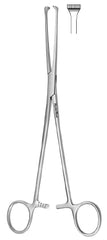 Miltex Tissue Forceps MeisterHand® Thoms-Allis 8 Inch Length Surgical Grade German Stainless Steel NonSterile Ratchet Lock Finger Ring Handle Straight 6 X 7 Teeth - M-565366-2938 - Each