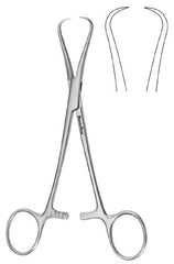 Tenaculum Forceps MeisterHand® Adair 6-1/2 Inch Length Surgical Grade German Stainless Steel NonSterile Ratchet Lock Finger Ring Handle Straight 1 X 1 Prongs