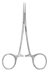 Miltex Mosquito Forceps MeisterHand® Jacobson 5 Inch Length Surgical Grade German Stainless Steel NonSterile Ratchet Lock Finger Ring Handle Straight Extremely Delicate Serrated Tips - M-565375-2931 - Each