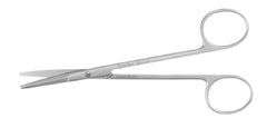 Miltex Scissors MeisterHand® Fomon Surgical Grade Curved Saber Back Semi Sharp - M-565449-2196 - Each