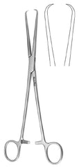 Miltex Uterine Tenaculum Forceps MeisterHand® Schroeder 10 Inch Length Surgical Grade German Stainless Steel NonSterile Ratchet Lock Finger Ring Handle Straight 1 X 1 Prongs - M-565526-3258 - Each