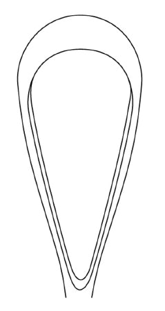 Miltex Uterine Curette MeisterHand® Sims 11 Inch Length Single-ended Hollow Handle with Grooves Size 4 Tip Sharp Teardrop Loop Tip - M-565533-3193 - Each