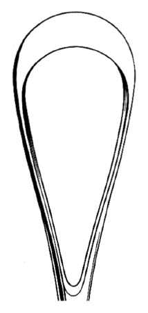 Miltex Uterine Curette MeisterHand® Sims 11 Inch Length Single-ended Hollow Handle with Grooves Size 6 Tip Sharp Teardrop Loop Tip - M-565538-1569 - Each