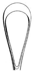 Miltex Uterine Curette MeisterHand® Sims 11 Inch Length Single-ended Hollow Handle with Grooves Size 6 Tip Sharp Teardrop Loop Tip - M-565538-1569 - Each