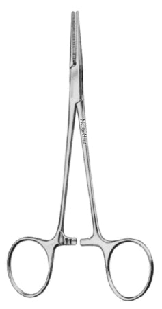 Miltex Hemostatic Forceps MeisterHand® Baby Crile 5-1/2 Inch Length Surgical Grade German Stainless Steel NonSterile Ratchet Lock Finger Ring Handle Straight Extra Delicate Serrated Tips - M-565678-1331 - Each