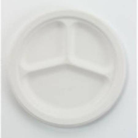 Lagasse Plate Chinet® White Single Use Paper 10-1/4 Inch Diameter