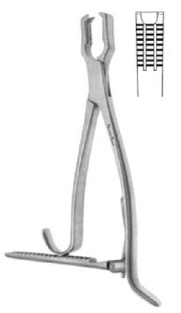 Bone Holding Forceps MeisterHand® Kern 6 Inch Length Surgical Grade German Stainless Steel NonSterile Ratchet Lock Plier Handle