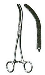 Miltex Hemostatic Forceps Miltex® Shallcross 7 Inch Length OR Grade German Stainless Steel NonSterile Ratchet Lock Finger Ring Handle Curved Serrated Tips - M-566293-3534 - Each