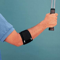 Patterson Medical Supply Elbow Band Large Hook and Loop Closure Tennis Left or Right Elbow 10 to 11 Inch Circumference Black