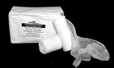 AMD Ritmed Conforming Bandage Vital-Roll Cotton 2-Ply 4 Inch X 3.6 Yard Roll Shape NonSterile