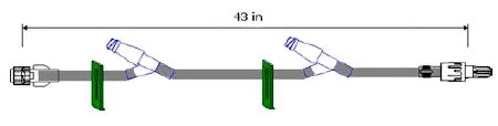 ICU Medical Extension Set 43 Inch Tubing DEHP-Free - M-566724-4094 - Case of 50