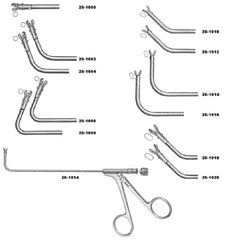 Miltex Nasal Forceps Miltex® Giraffe 5-1/2 Inch Length OR Grade German Stainless Steel NonSterile Luer Lock Finger Ring Handle Angled Up 45° 2 X 4 mm Jaws - M-567171-4405 - Each