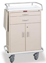 Harloff Treatment Cart Classic Line Steel 44.5 X 22 X 32 Inch HammerTone Gray