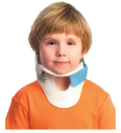 Zimmer Extrication Cervical Collar EMS Preformed Pediatric Short One-Piece / Trachea Opening 2-1/2 Inch Height 17 Inch Neck Circumference