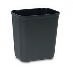RJ Schinner Co Fire-Resistant Trash Can Rubbermaid® 28 Quart Rectangular Black Thermoset Polyester Open Top - M-570452-1056 - Each