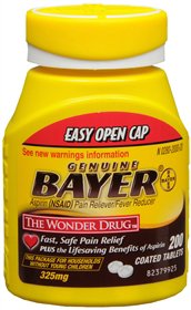 Bayer Pain Relief Bayer® 325 mg Strength Aspirin Tablet 200 per Bottle