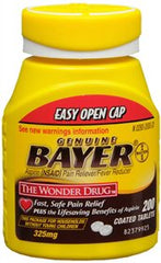 Bayer Pain Relief Bayer® 325 mg Strength Aspirin Tablet 200 per Bottle