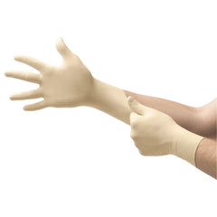 Microflex Medical Exam Glove COMFORTGrip™ Large NonSterile Latex Standard Cuff Length Fully Textured Natural Not Chemo Approved - M-571054-2953 - Case of 10