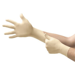 Microflex Medical Exam Glove COMFORTGrip™ Medium NonSterile Latex Standard Cuff Length Fully Textured Natural Not Chemo Approved - M-571055-1854 - Case of 10