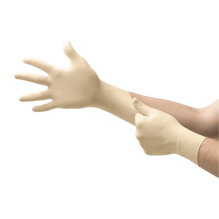 Microflex Medical Exam Glove COMFORTGrip™ Small NonSterile Latex Standard Cuff Length Fully Textured Natural Not Chemo Approved - M-571056-2695 - Box of 1