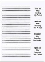 Precision Dynamics Insert Card Ident-A-Band - M-571162-3752 - Box of 1