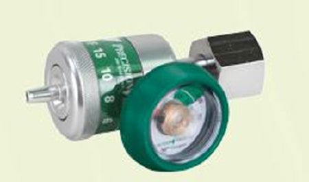Precision Medical Easy Dial Reg Oxygen Regulator Adjustable 0 - 15 LPM Barb Outlet CGA-540