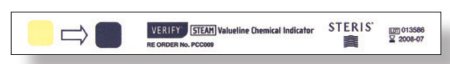 Steris Verify® Valueline Sterilization Chemical Indicator Strip Steam 6 Inch