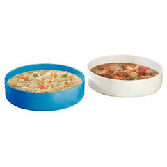 Patterson Medical Supply High-Side Dish Sammons Preston White Reusable Melamine Plastic 7-1/4 Inch Diameter
