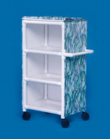 IPU Utility Cart PVC 31 X 37 X 20 Inch 26 X 20 Inch Removable Shelves, 14.5 Inch Spacing